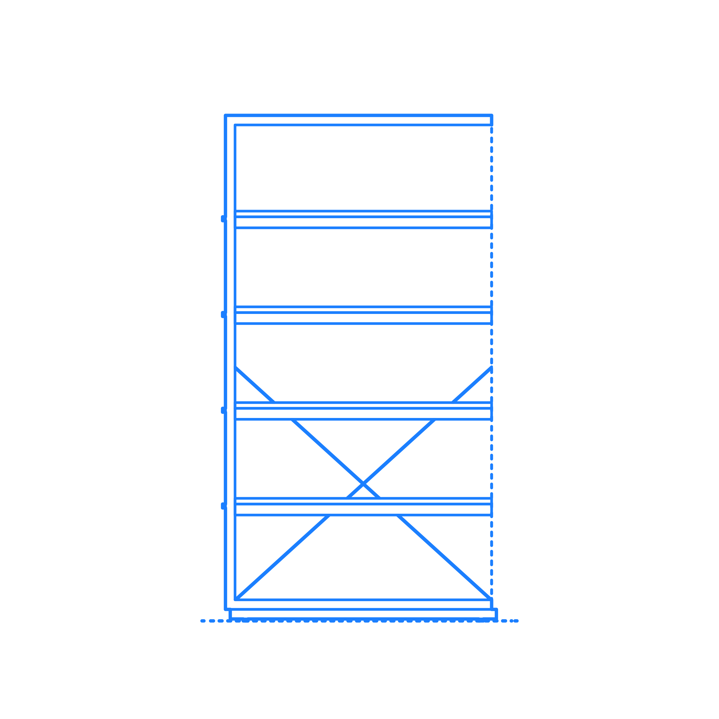 Furniture Bookcases D3 Bookcase Add On Outline Drawing Svg Vector Free Vectors